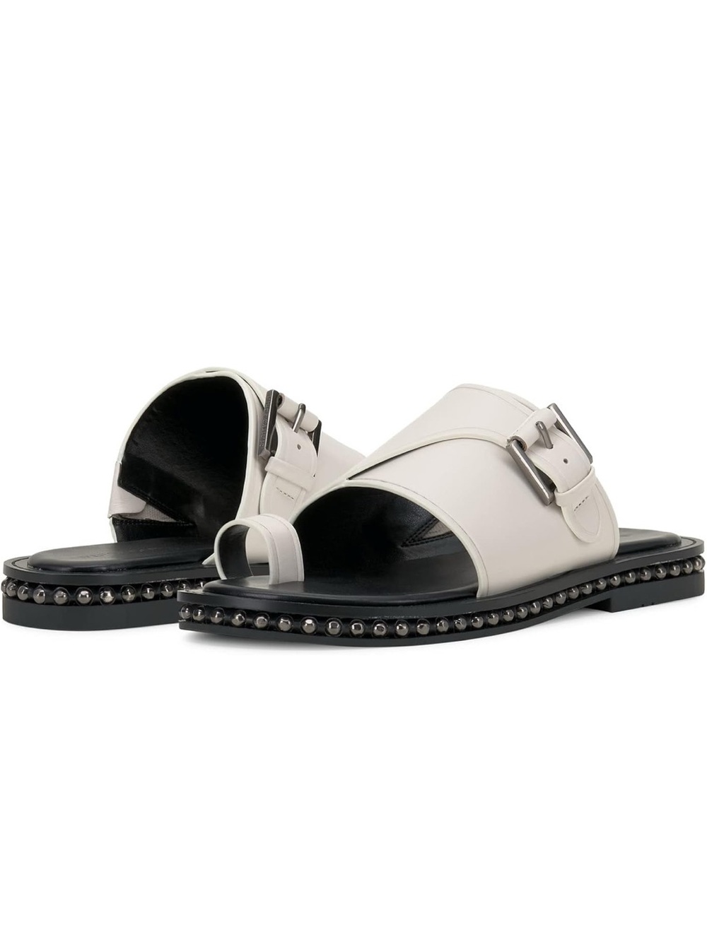 Vince Camuto Cooliann Leather Toe-Loop Slide Sandals